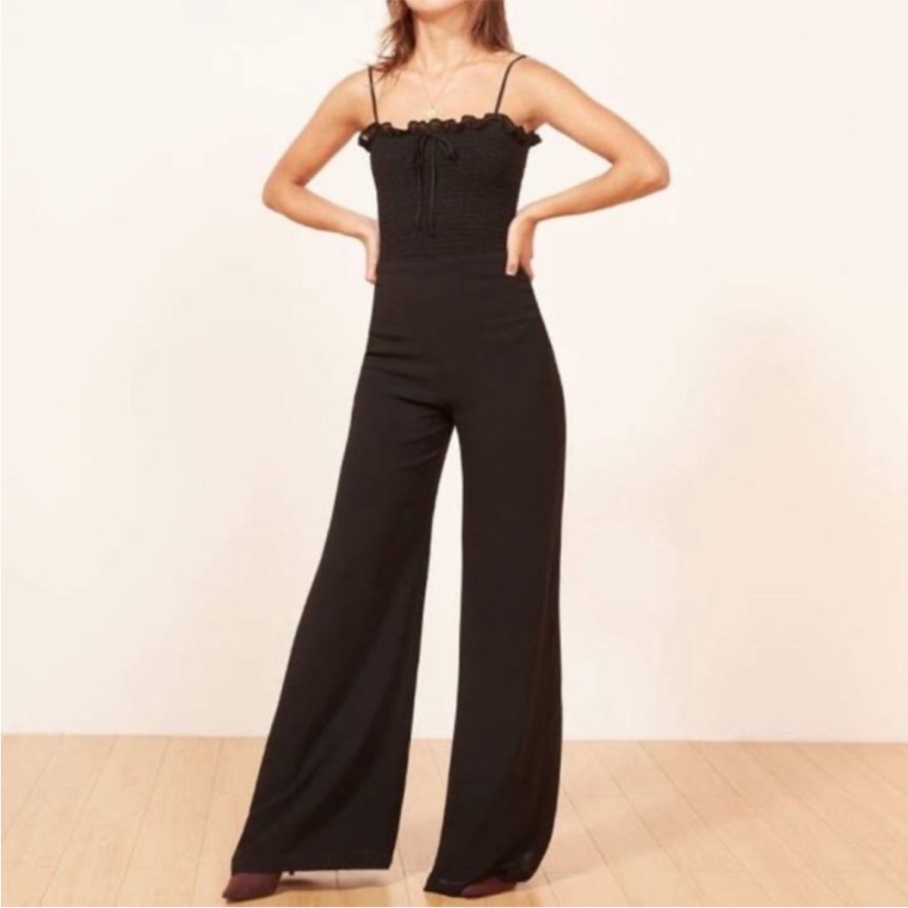 Reformation Pompano Jumpsuit in Black NWT 0